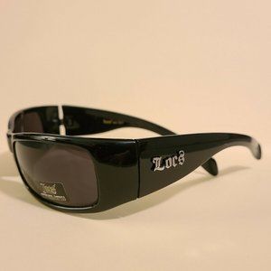 Locs Sunglasses Black Biker Glasses Wraps Hardcore Motorcycle Shades